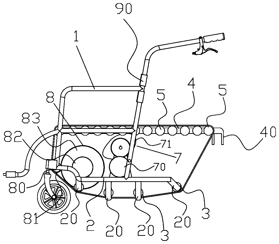 Wheelchair with carrying function