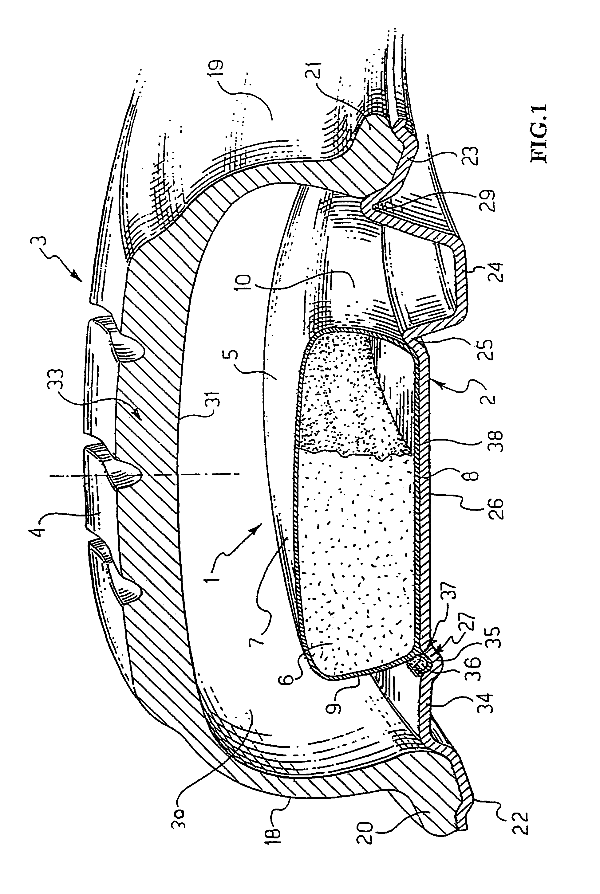 Safety support for a vehicle wheel and safety system and vehicle wheel including the safety support