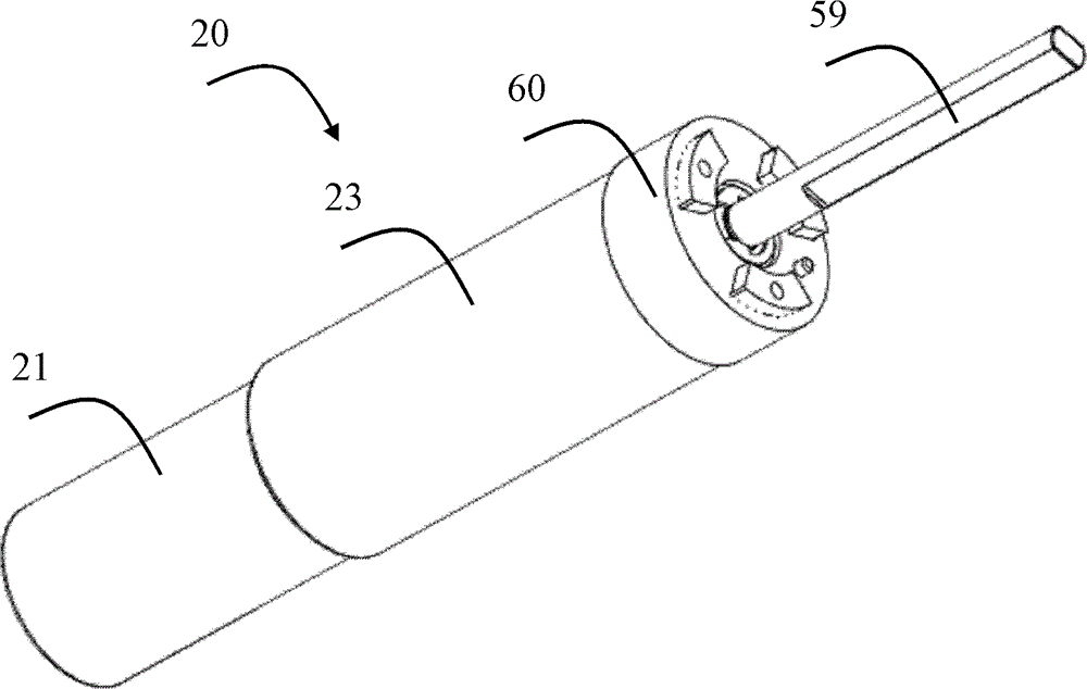 Turning cover type washing device and driving assembly thereof