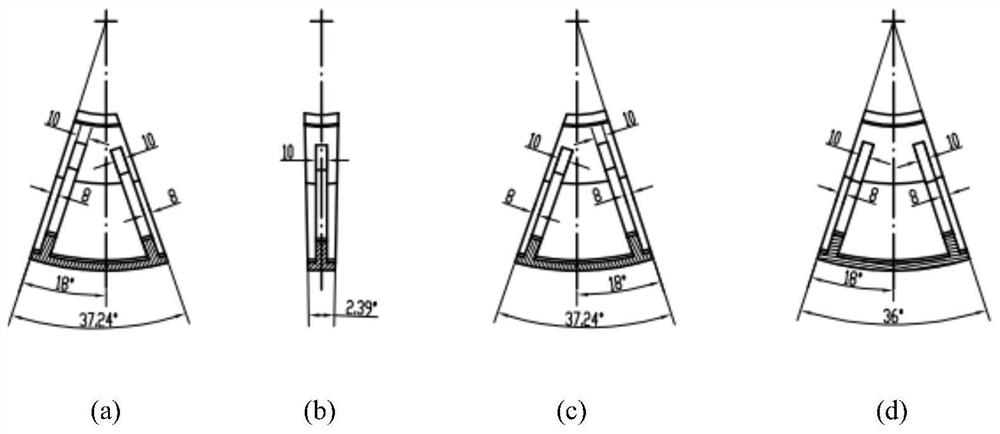 A metal mandrel structure for solid rocket motor casing molding