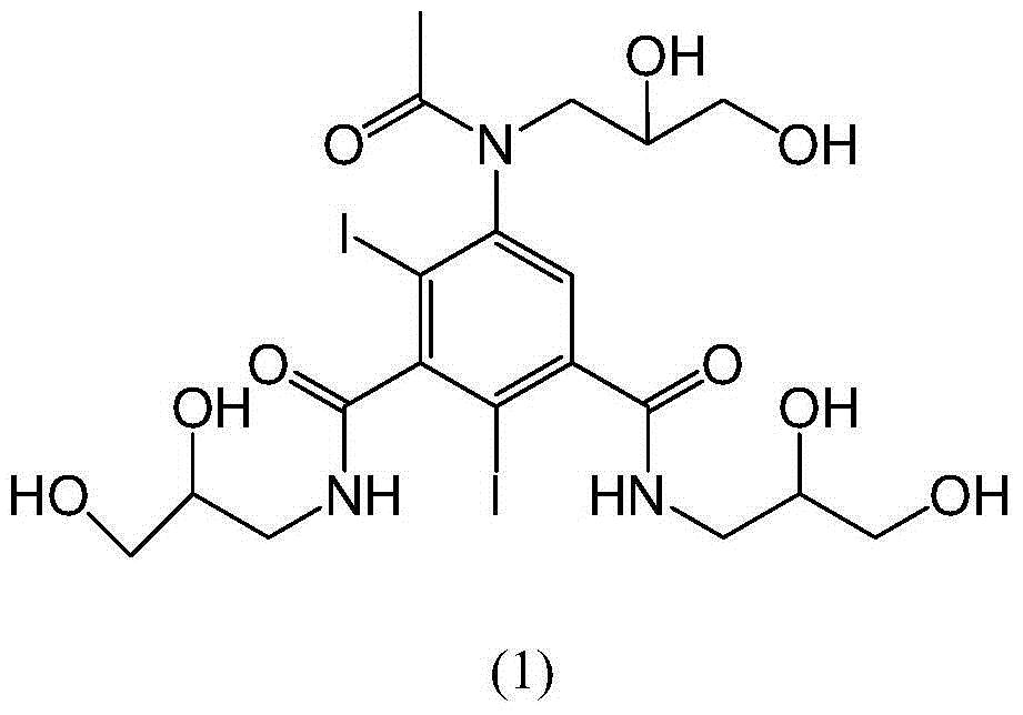 Preparation method of iohexol impurity