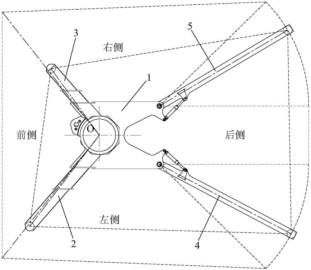 Sectioned control method and system for boom system and boom equipment