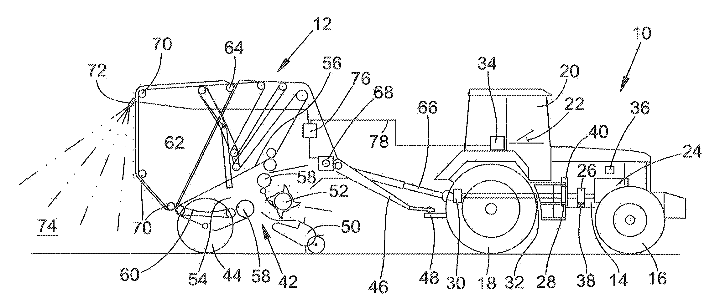 Combination Agricultural Apparatus And Towing Vehicle With A Safety Feature
