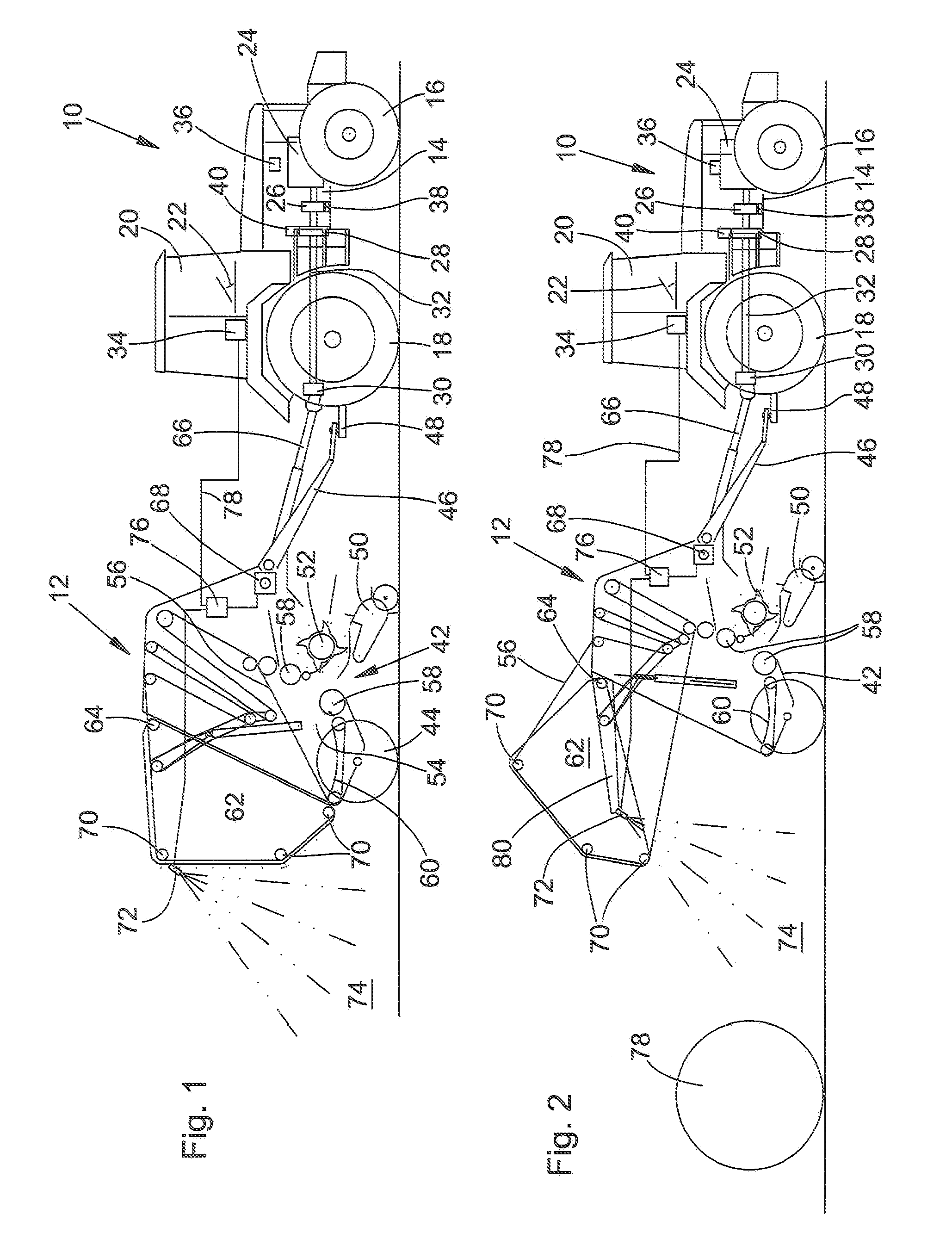 Combination Agricultural Apparatus And Towing Vehicle With A Safety Feature