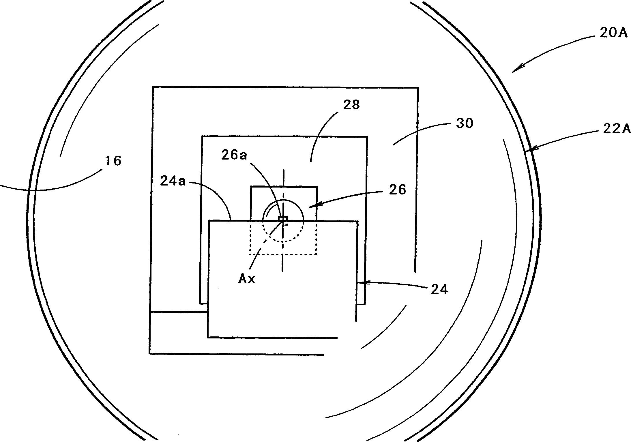 Lamps apparatus and front viewing lamp for vehicle