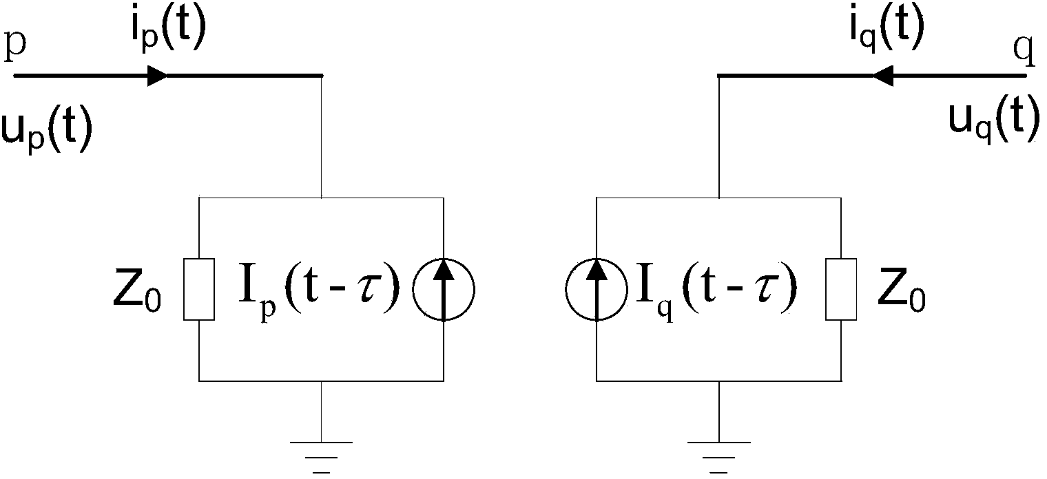 Network decoupling calculation method used for regional power distribution network real-time simulation