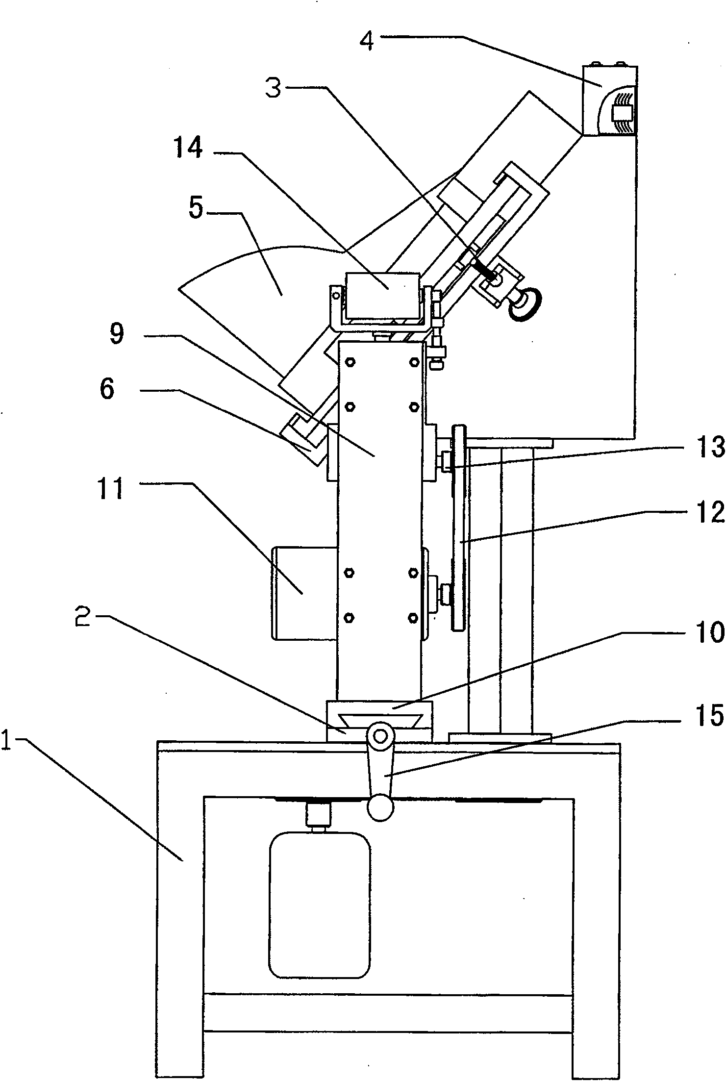 Button side face wire drawing device