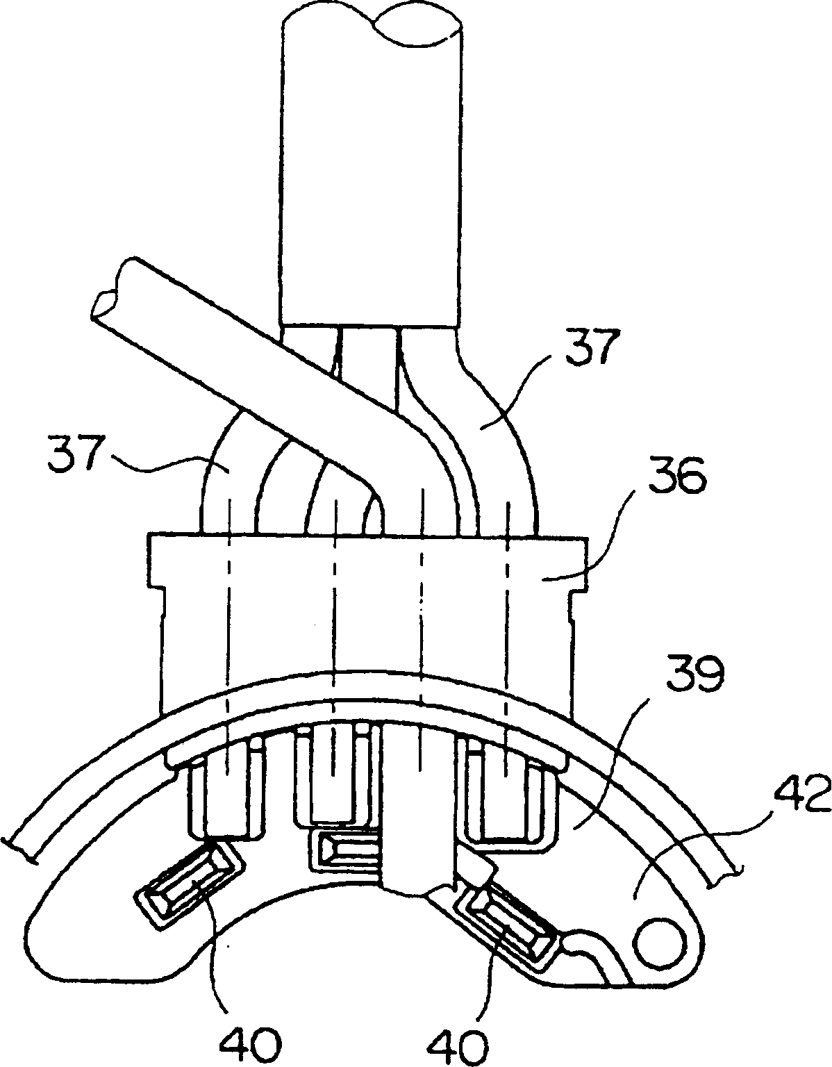 Electric machine for electrodynamic steering gear