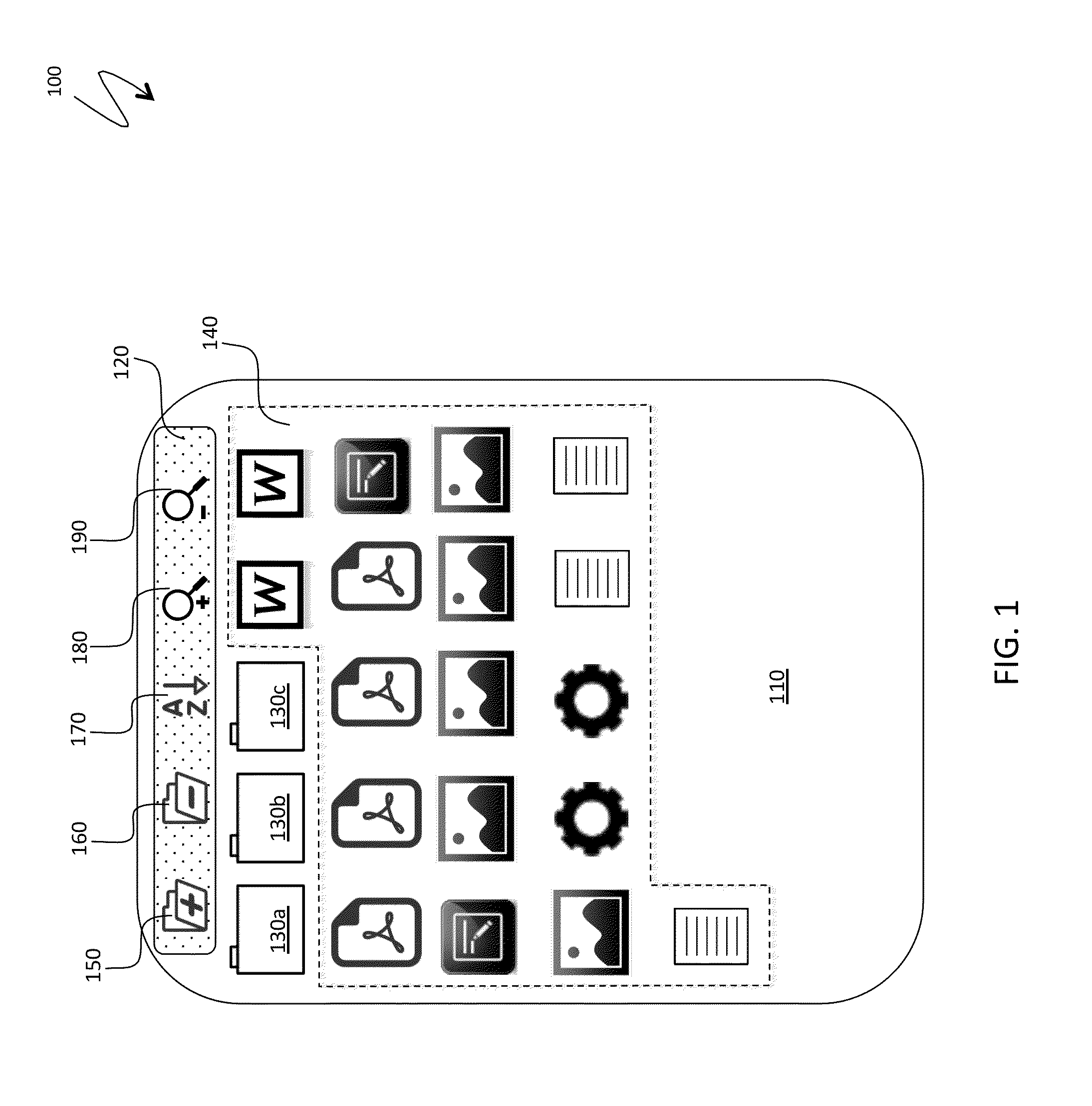 Expandable two-dimensional flow for container hierarchy