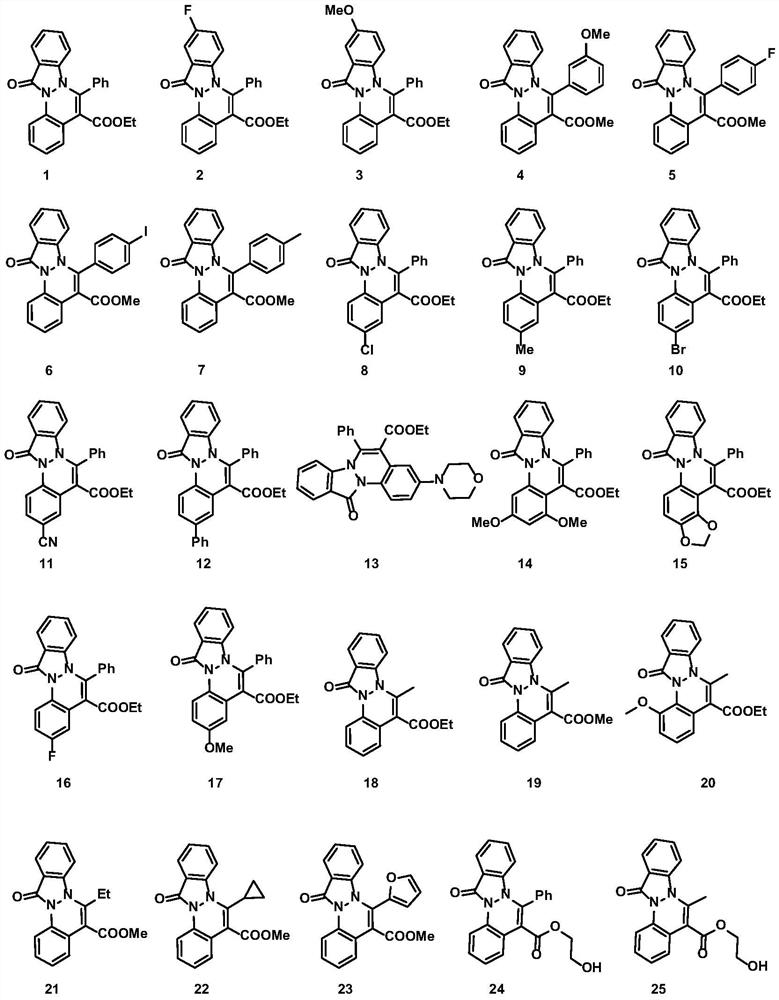 Application of a 12h-indazo[2,1-a]cinnoline-12-one compound