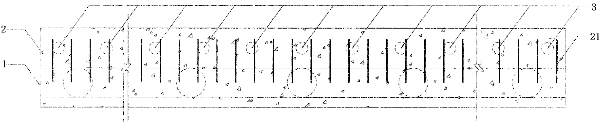 Method for treating outward inclining of bridge abutment