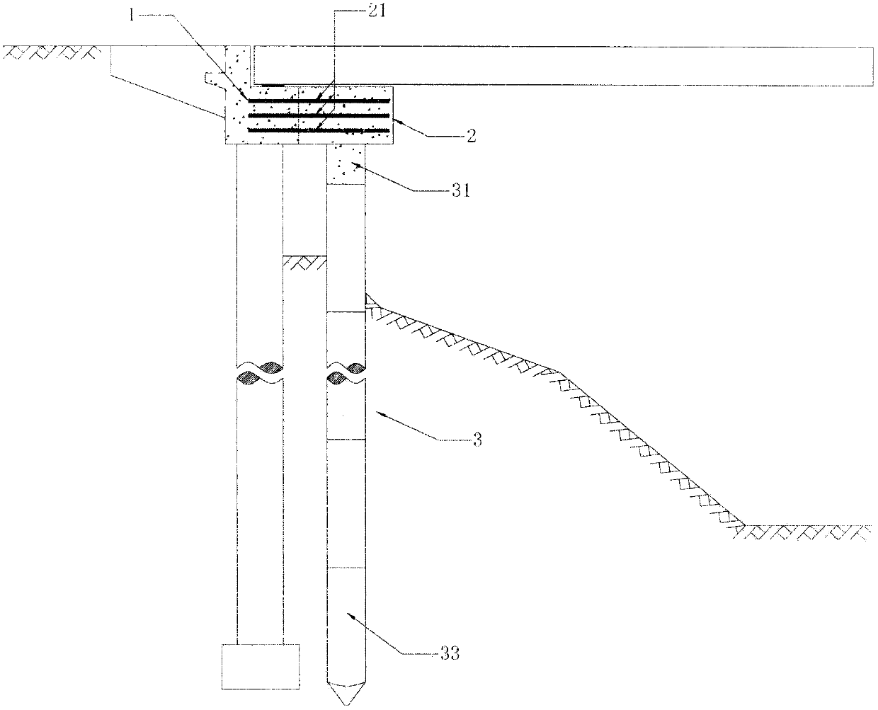 Method for treating outward inclining of bridge abutment