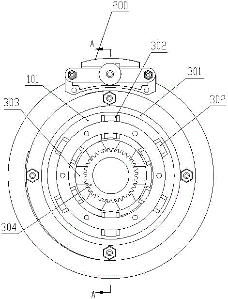 Outer disc inner magnetic disc brake