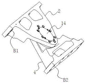 Articulation method of fixed articulation of low-floor vehicle and articulation device of fixed articulation