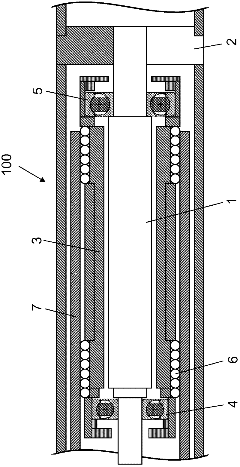 Shaft system for use in a chuck of a winding head