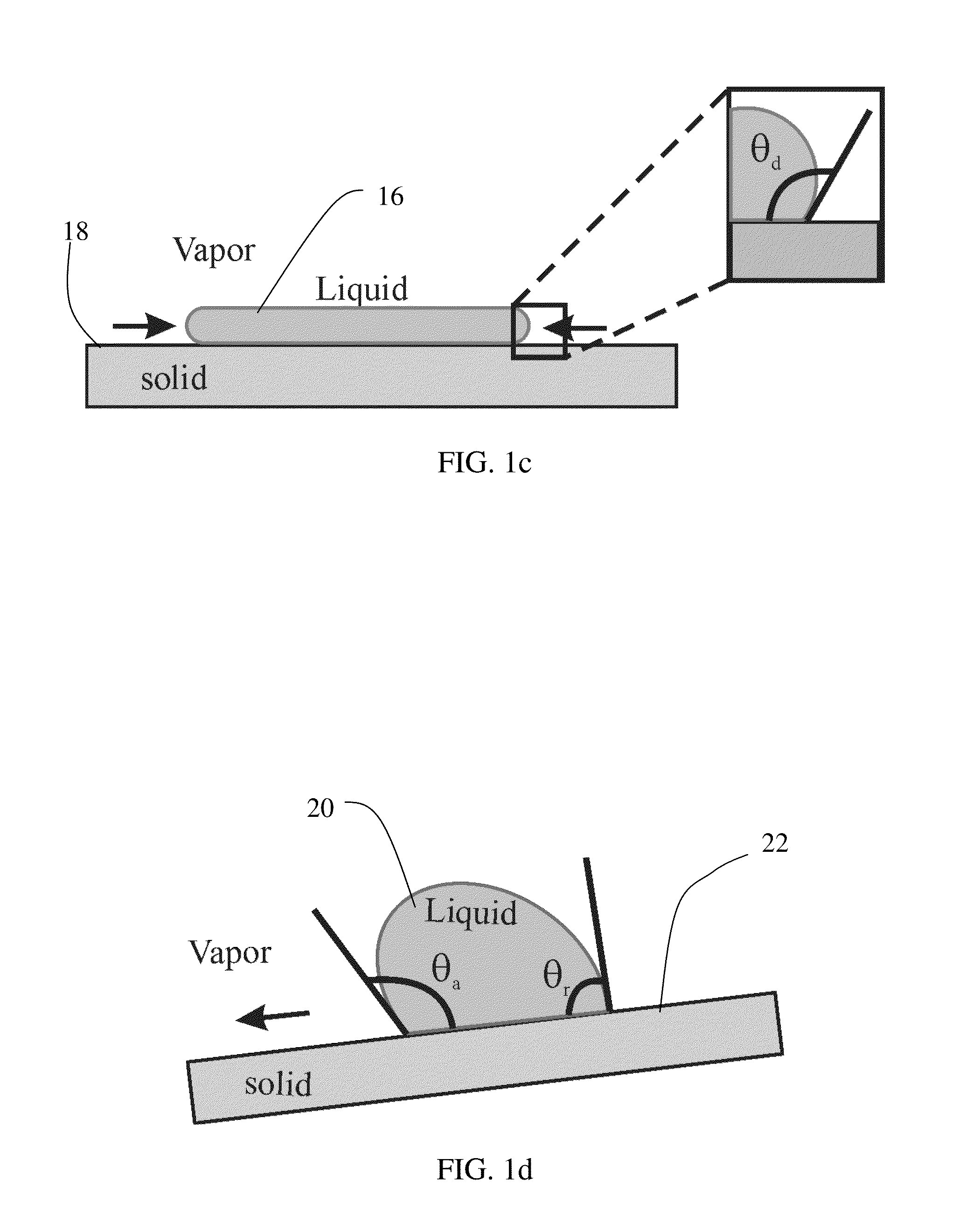 Articles for manipulating impinging liquids and methods of manufacturing same