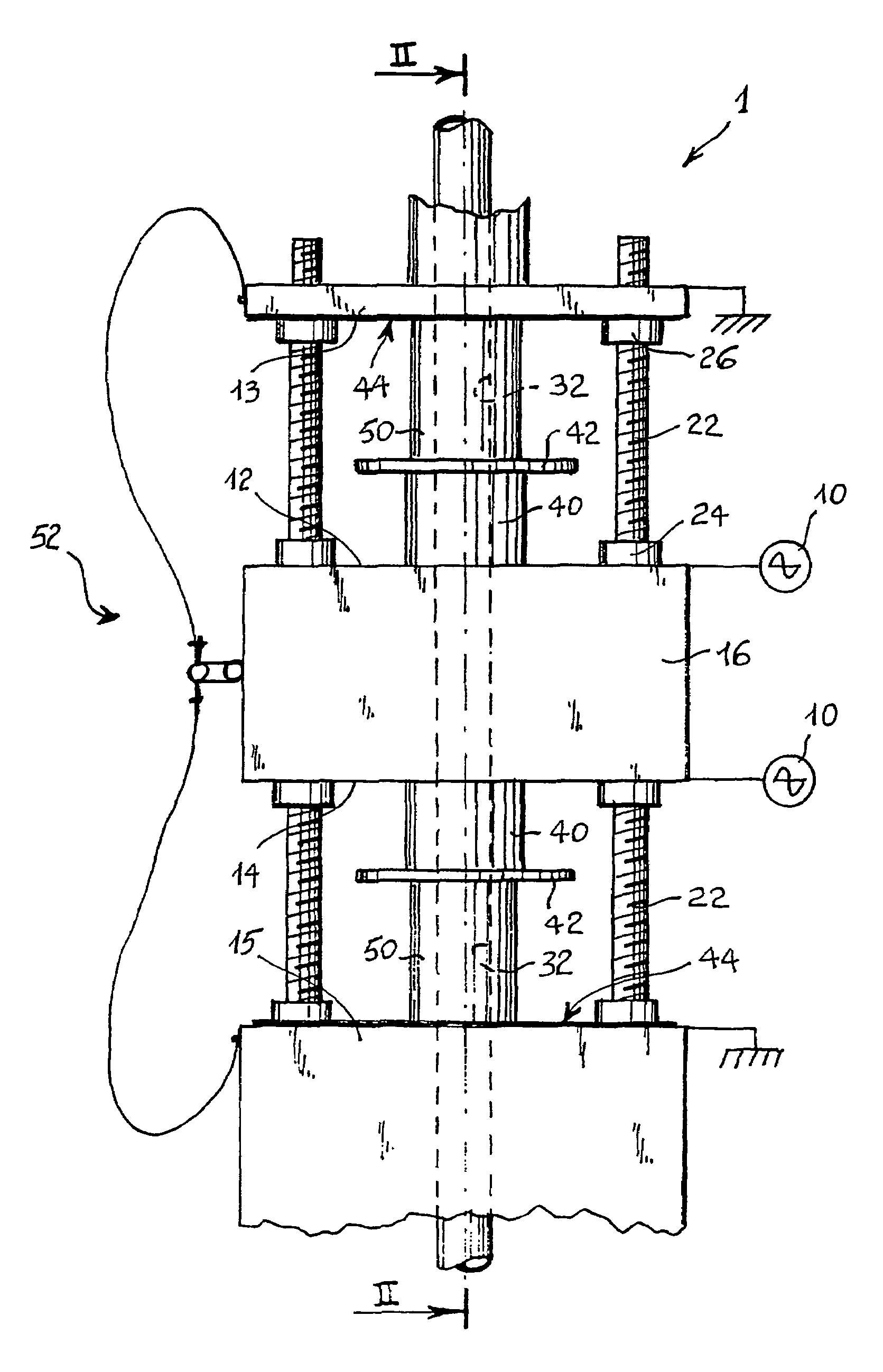 Industrial apparatus for applying radio-frequency electromagnetic fields to semiconductive dielectric materials