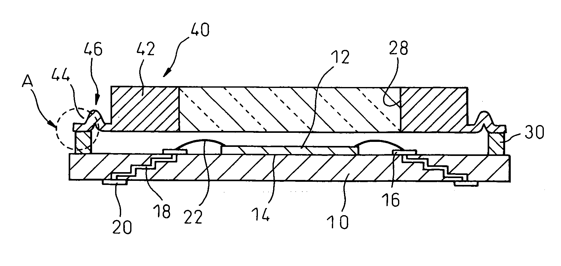 Optical element housing package