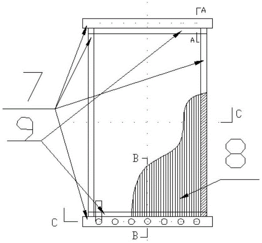 A composite submerged membrane module