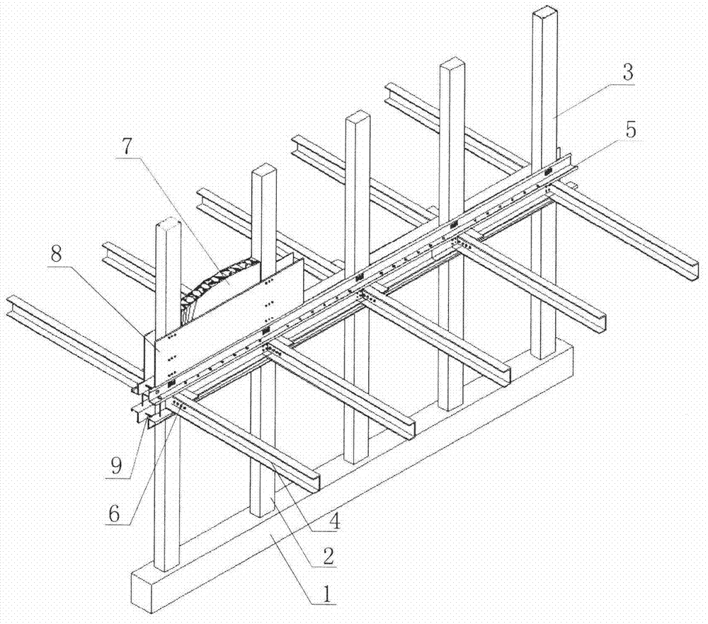 Cold-formed thin-walled steel column and beam structural system for multistoried building