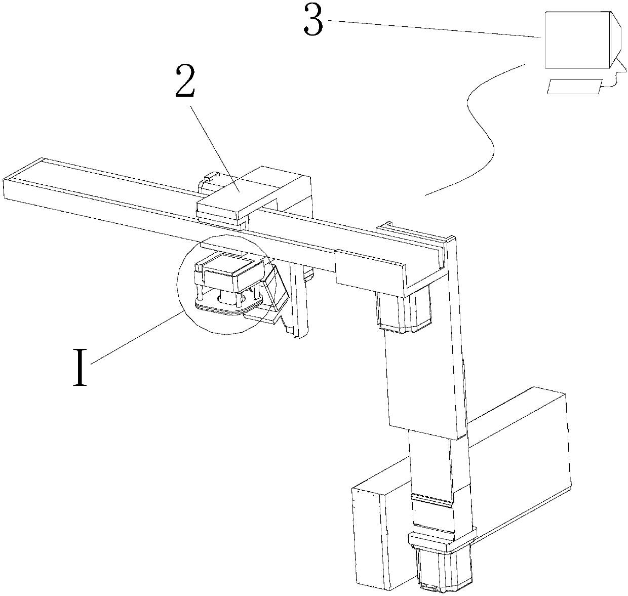 Venous blood vessel depth measuring device and blood collection machine