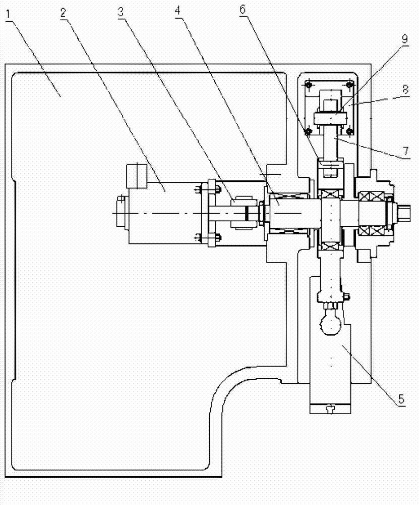 Slider balance mechanism for full servo notching machine