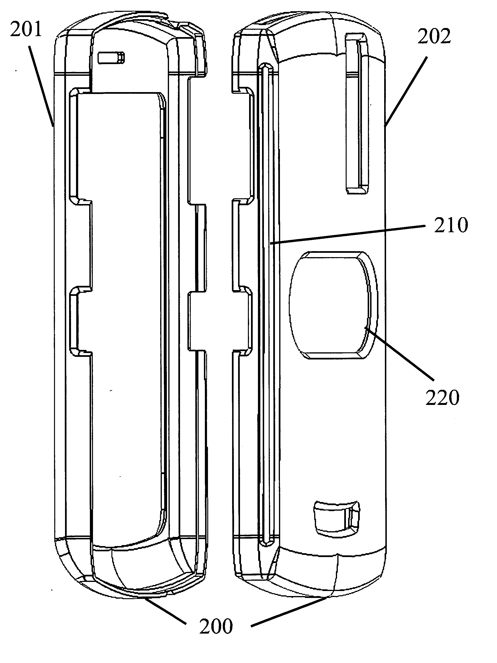 Thin Object Holder Apparatus for Use with a Portable Device Patent