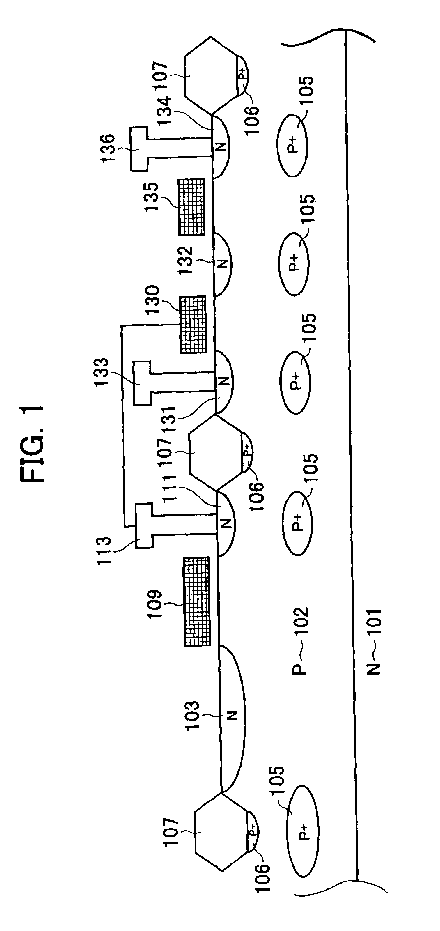 Solid-state image sensing device having pixels with barrier layer underneath transistor regions and camera using said device