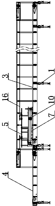 Filled bottle conveying device provided with bottle-storage buffering mechanism
