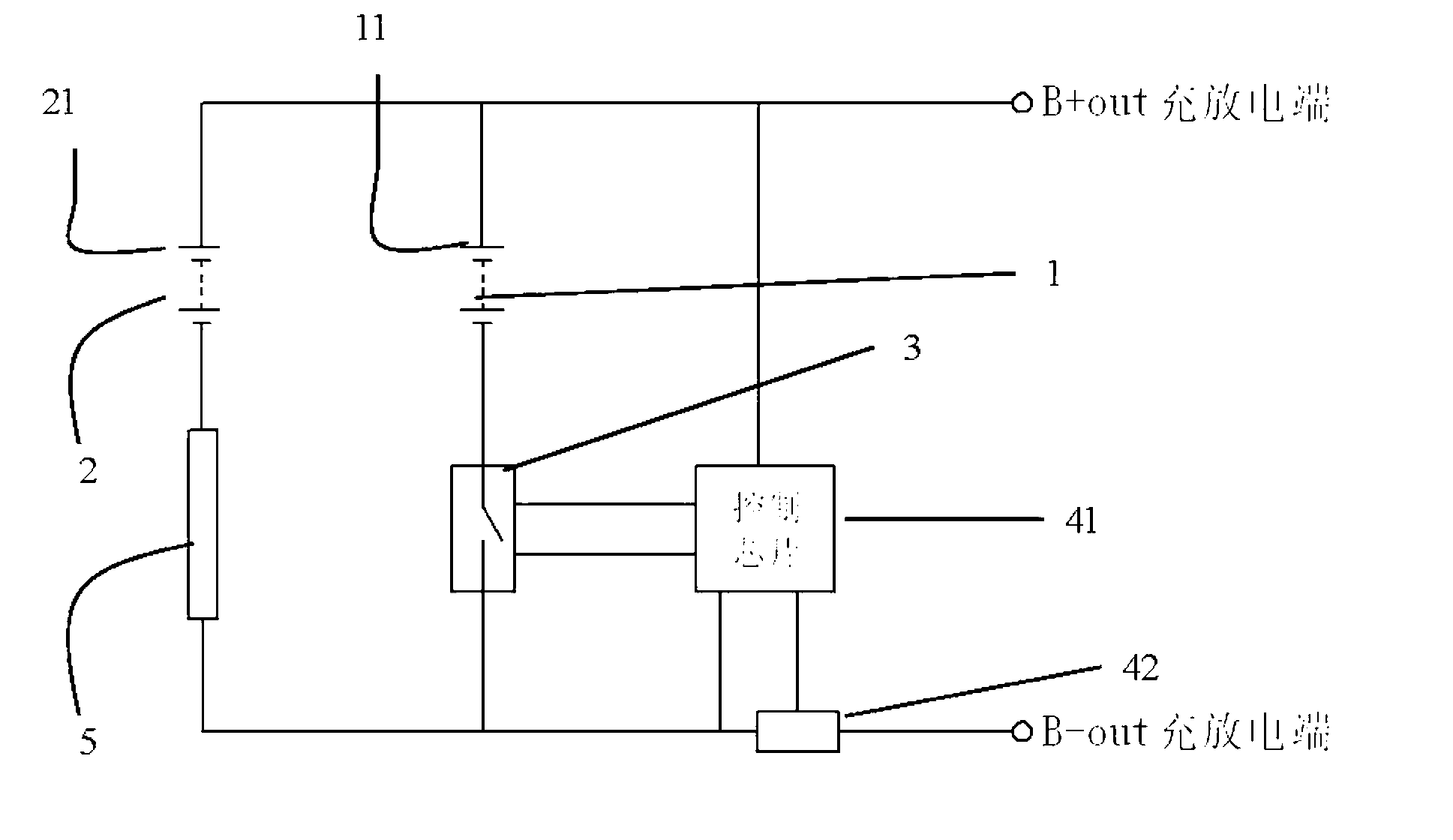 Hybrid battery power supply system with self-regulation capability and manufacturing method thereof