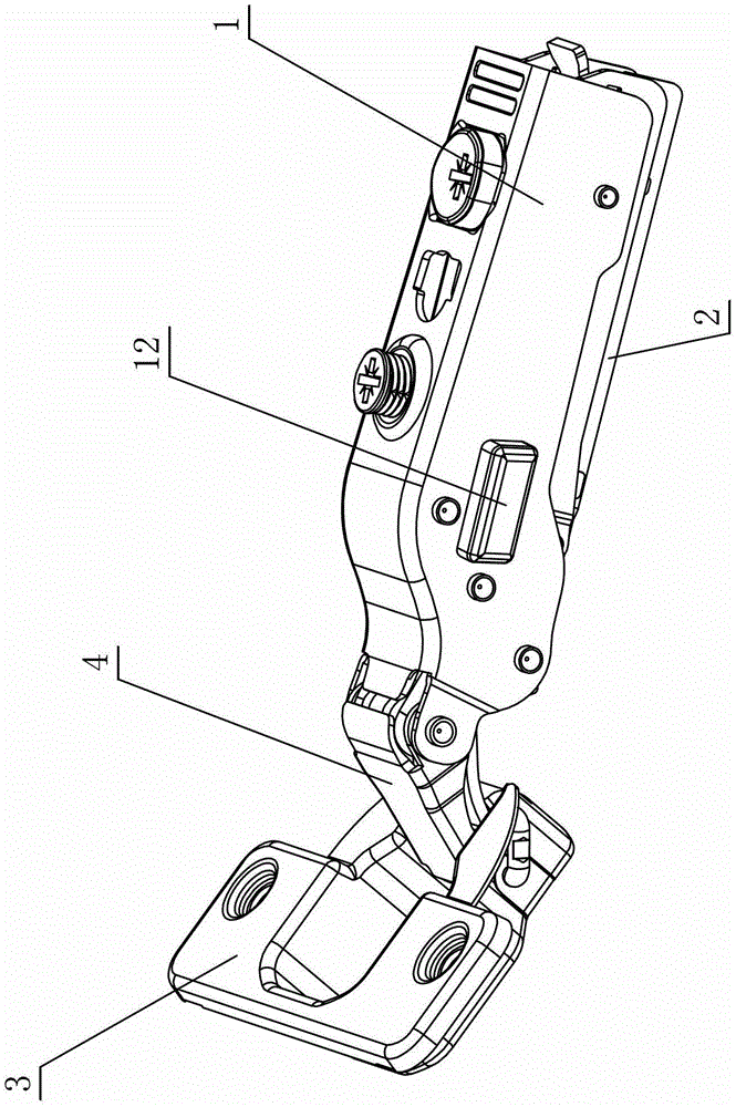 Control device of furniture hinge damping force