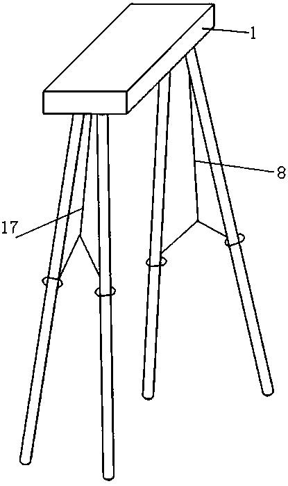 Turning structure of 2d quadruped robot