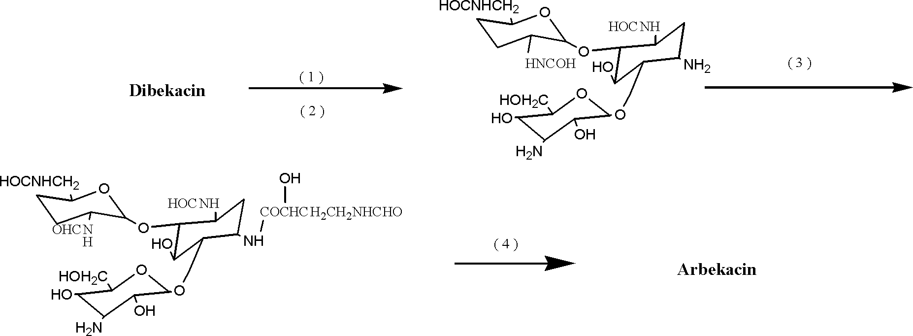 Convenient high-yield Arbekacin synthesis method