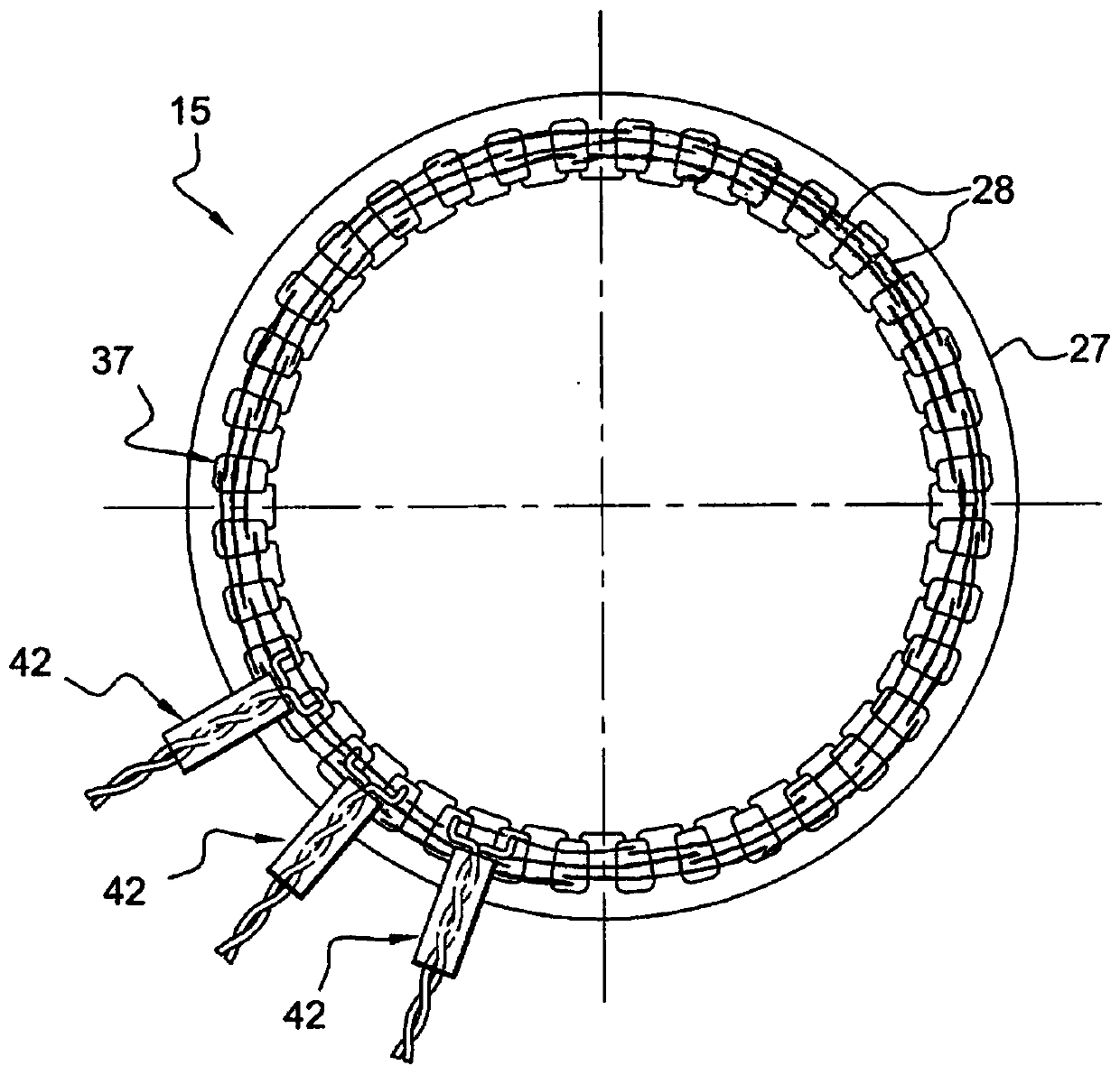 Wound stator for rotating electrical machine