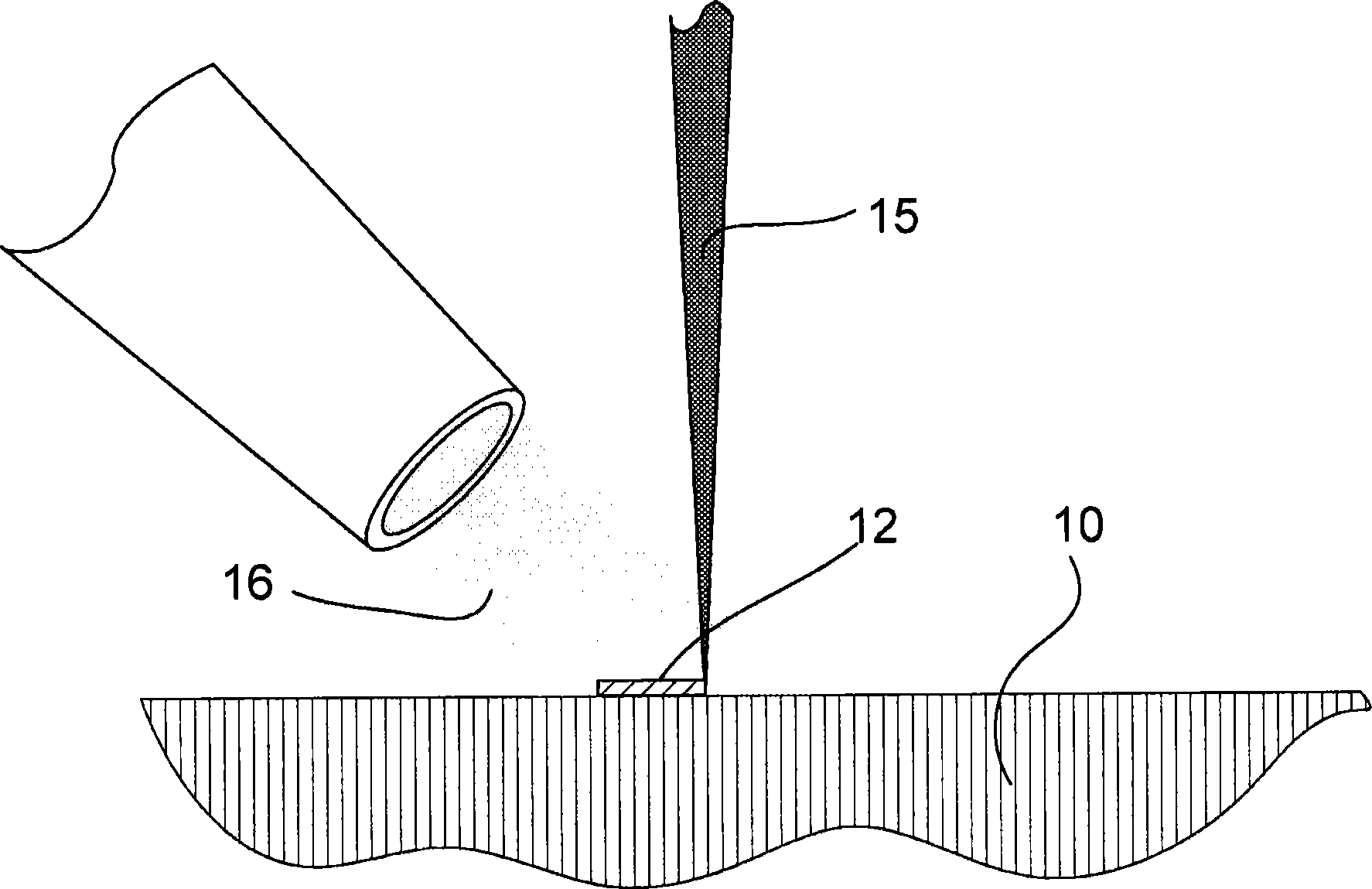 Method for forming microscopic structures on a substrate