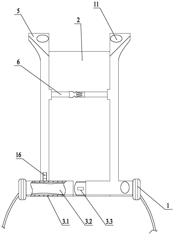 Wearable falling protection device for old people