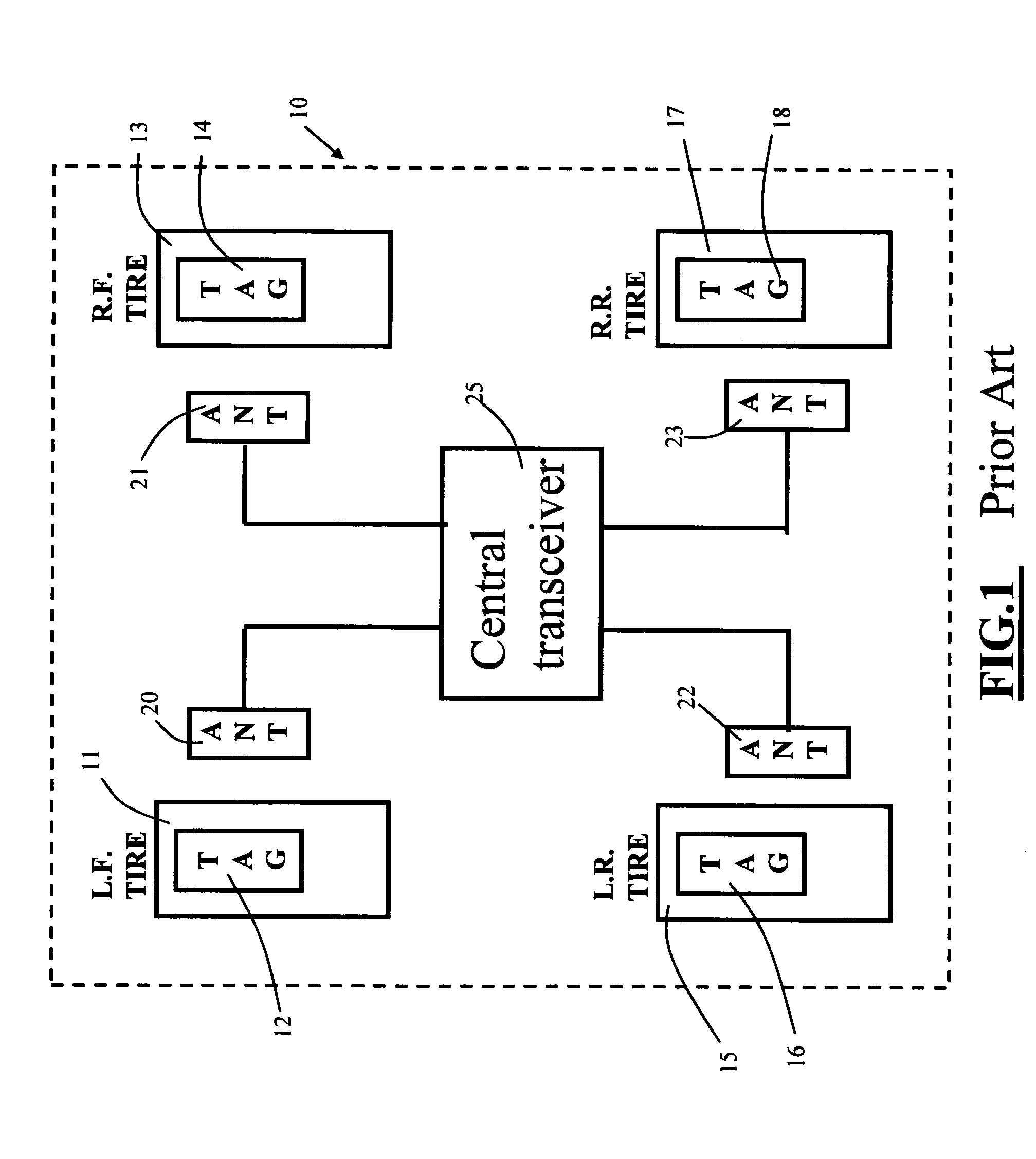 Tire parameter monitoring system with inductive power source