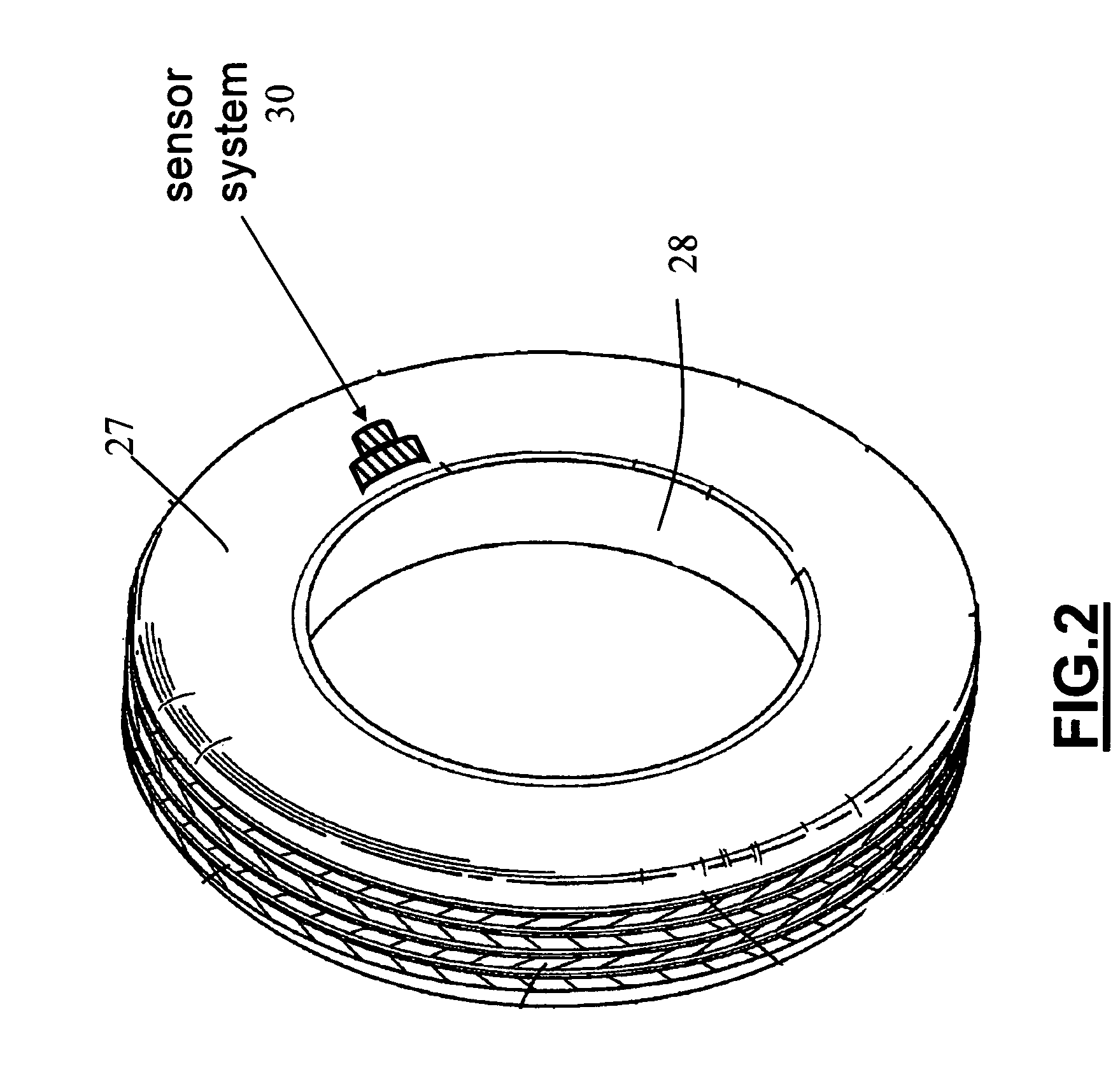 Tire parameter monitoring system with inductive power source