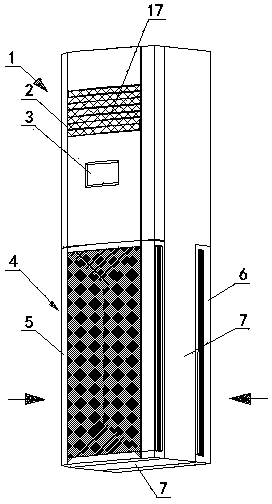 Bidirectional-air-inlet air purifier capable of being arranged on air conditioner and automobile