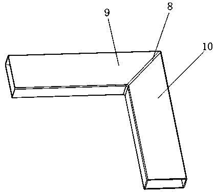 Right-angle connecting piece