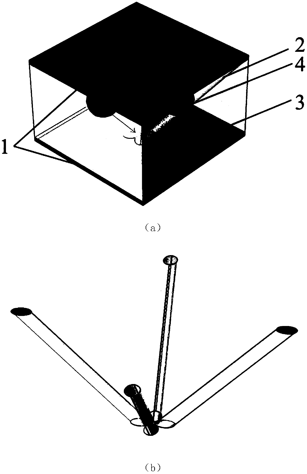 Pyramidal dot matrix scatterer inclusion-type underwater sound absorption structure
