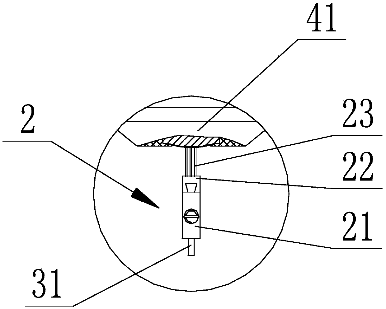 Automatic cleaning device for underwater measuring head of sensor