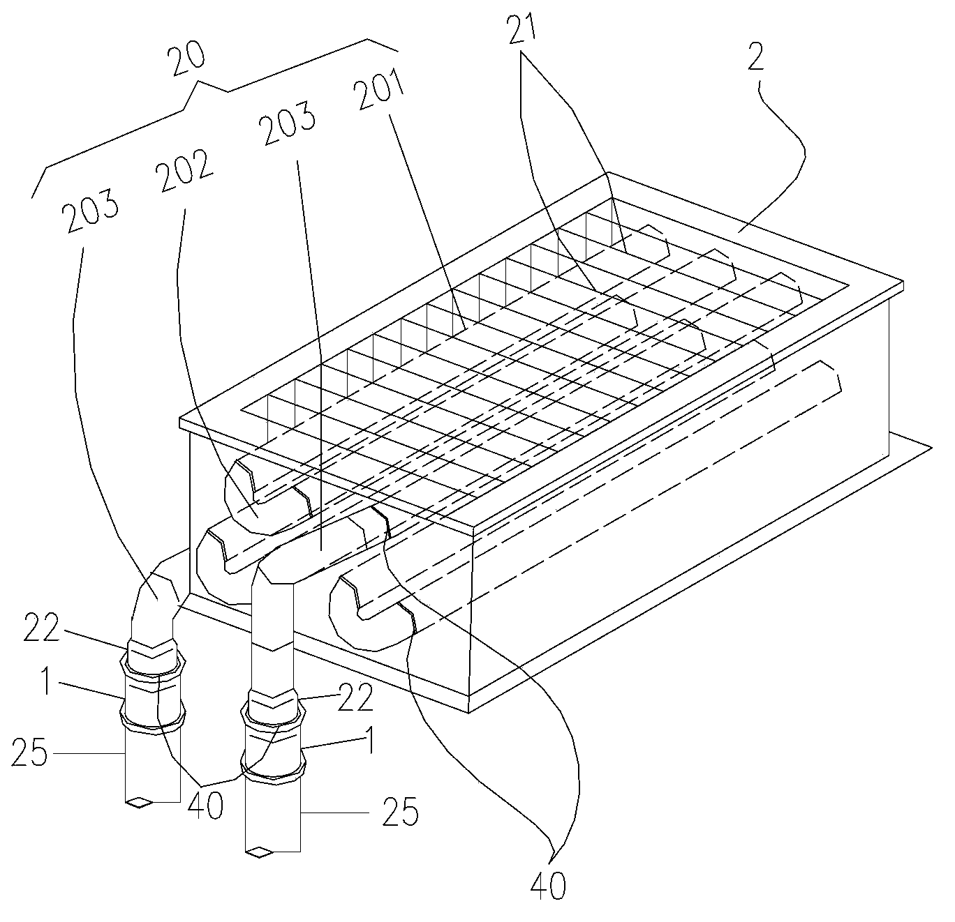 Pipe joint for heat exchanger