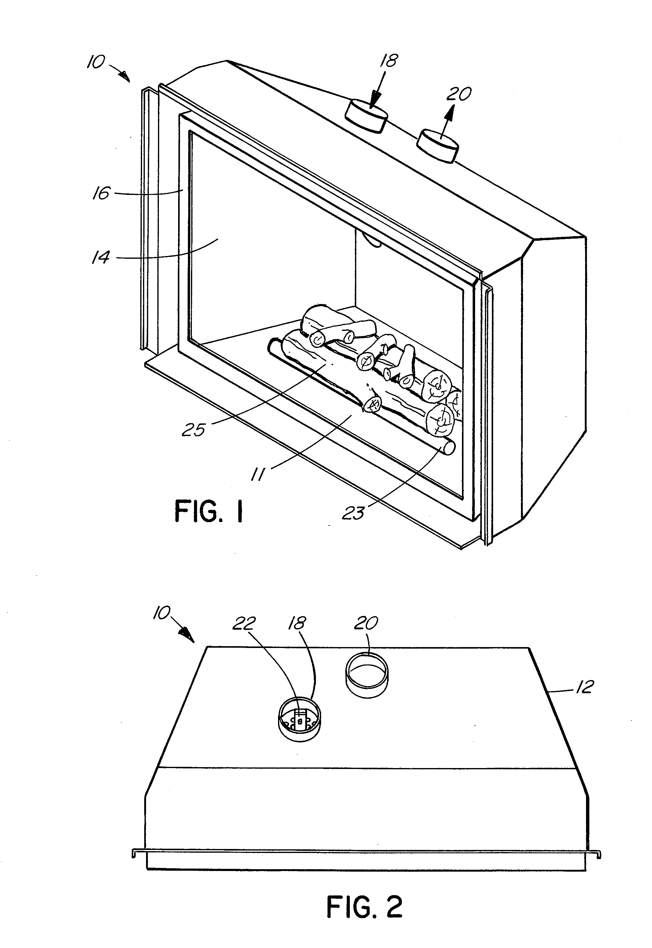 Damper for direct vent fireplace insert