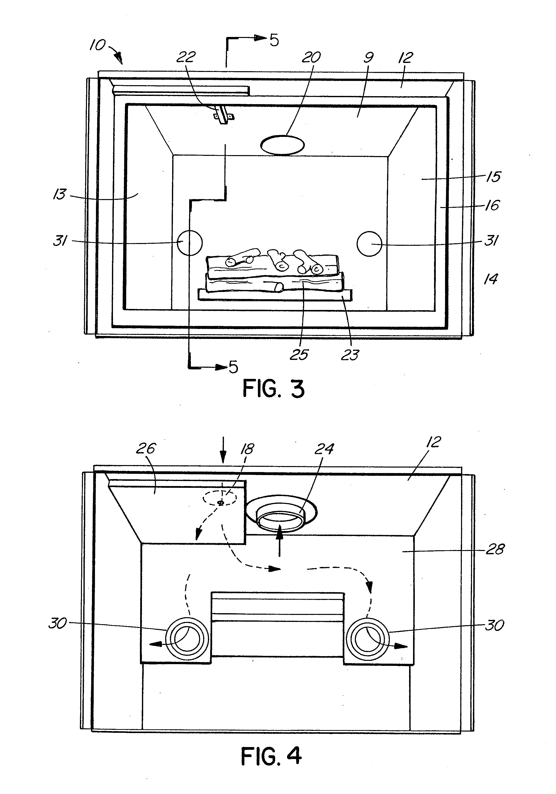 Damper for direct vent fireplace insert