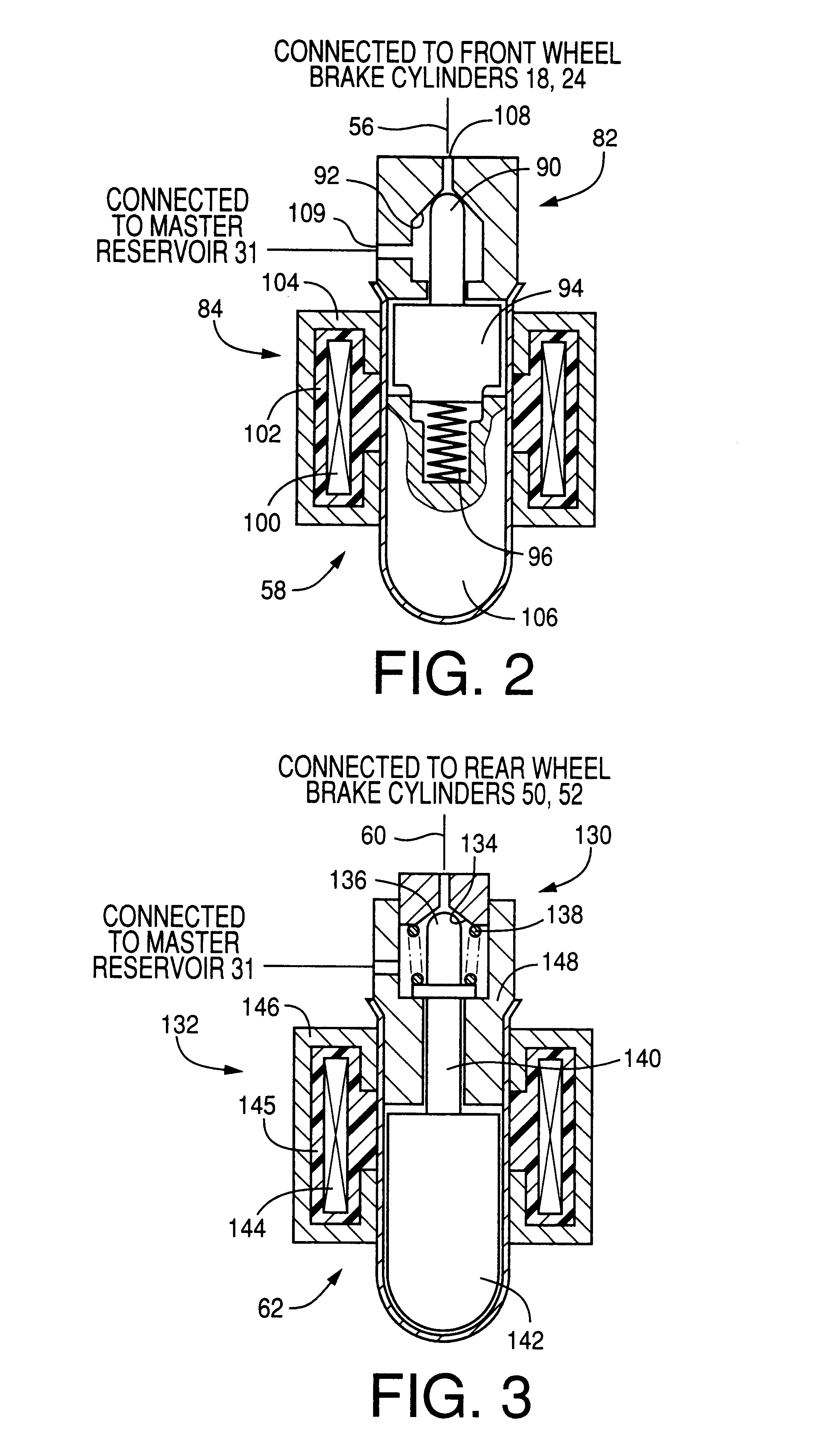 Apparatus for increasing brake cylinder pressure by controlling pump motor and reducing the pressure by controlling electric energy applied to control valve