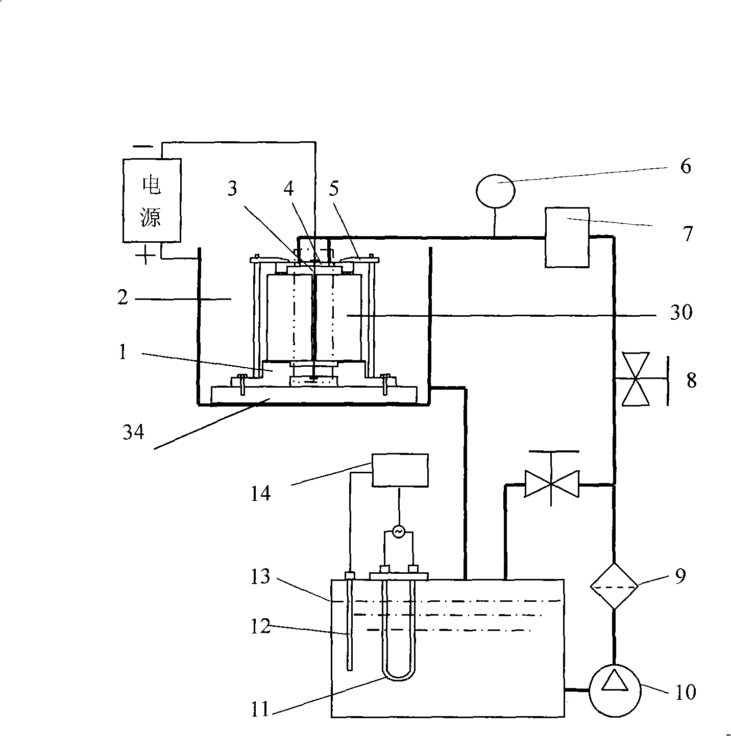Electrolytic machining technique and device for small bore diameter inner wall surface fine groove