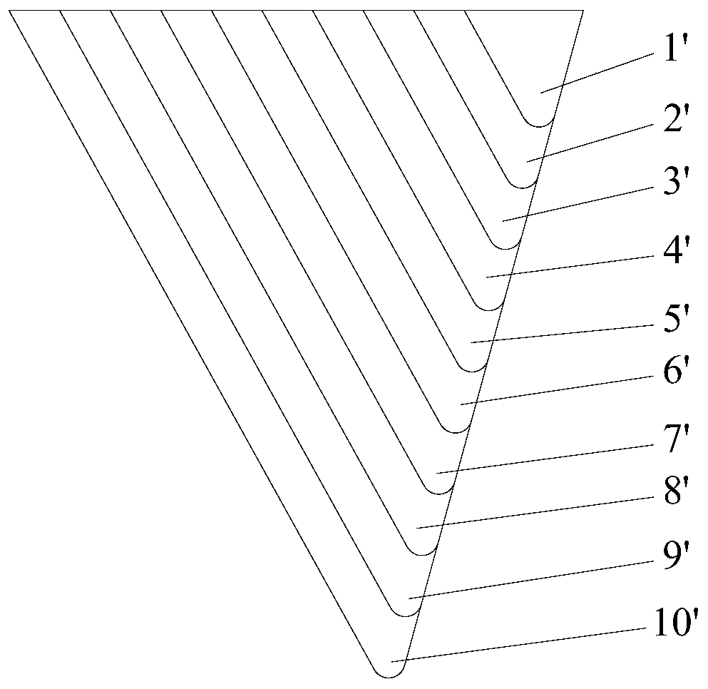 Processing method of zigzag internal thread