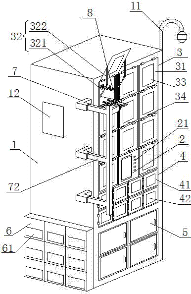 A comprehensive distribution terminal system with automatic pick-up and delivery function