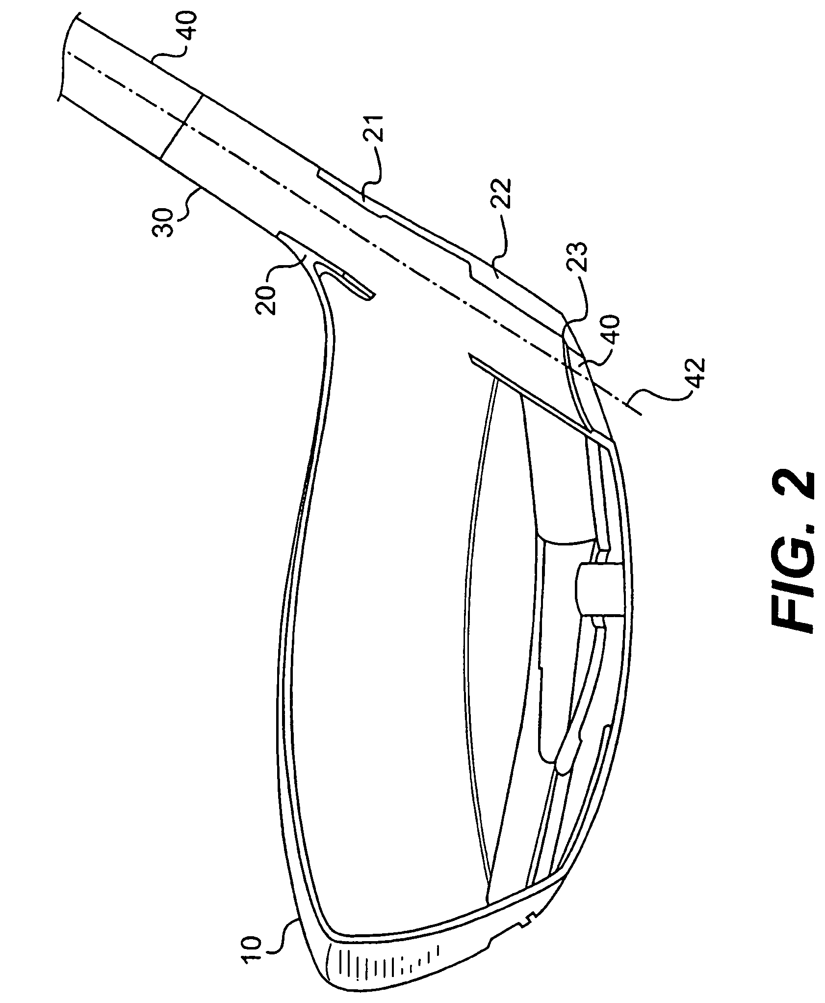 Golf club head with a low density bore-through hosel